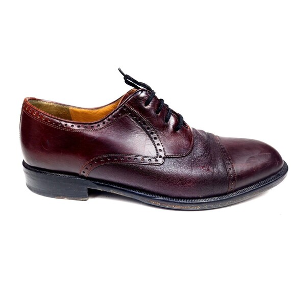 Mezlan Nicola Brown Deerskin Dress Shoes Men\'s size 7 M Spain Cap Toe main image 8